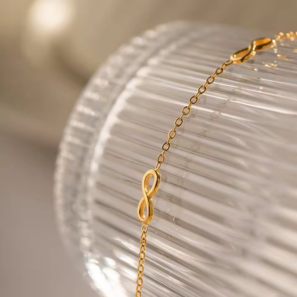 Gold Anti Tarnish Infinity Neckpiece