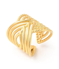 Gold Plated Anti Tarnish Doublette Ring