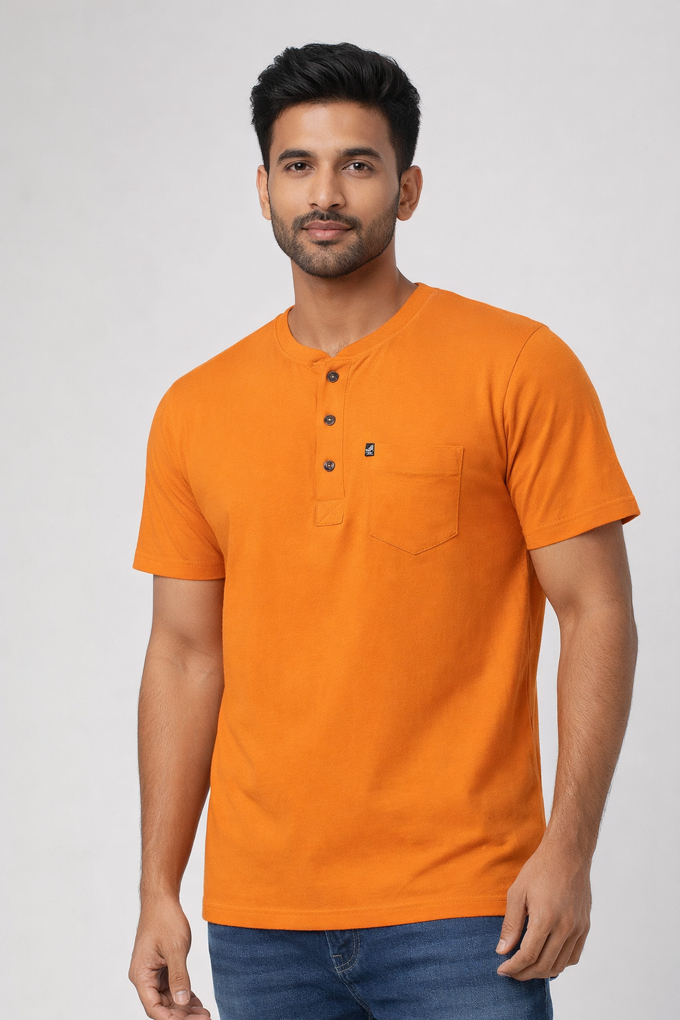 FO Essential Henley Collar Tshirt