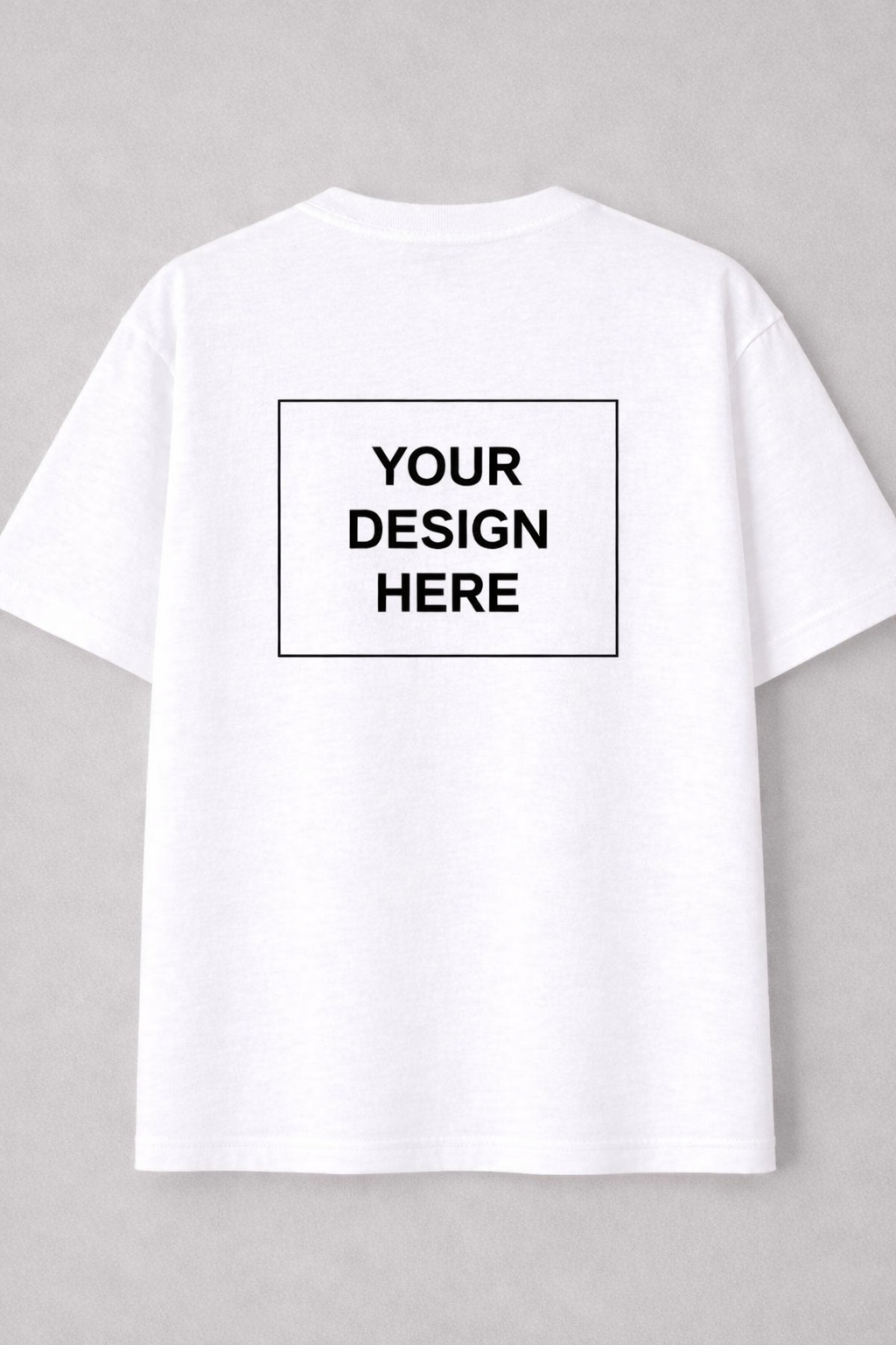 Custom Print Drop Shoulder Tee - Soft Cotton