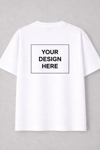 Custom Print Drop Shoulder Tee - Soft Cotton