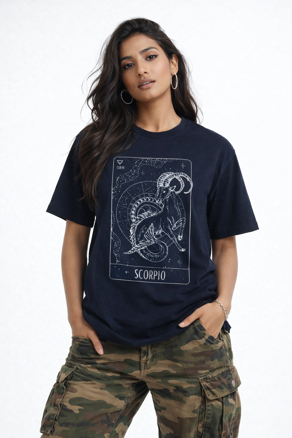 FO Scorpio Constellation Drop Shoulder Tee