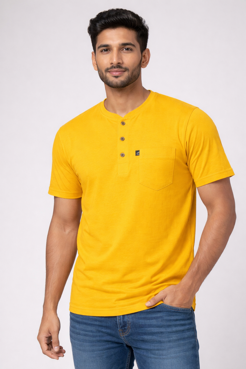 FO Essential Henley Collar Tshirt