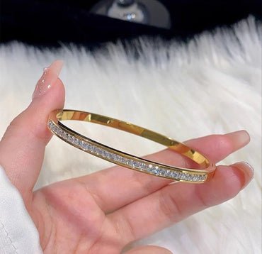Crystal Line Anti-Tarnish Bracelet
