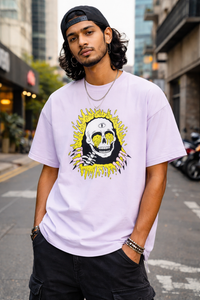 FO Golden Grin Cotton Drop-Shoulder Tshirt