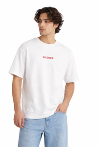 FO Silence Speaks Drop-Shoulder Tee - White