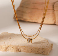 Double Layered Rings Neckpiece