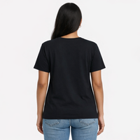 Feral Black Cotton Printed Tee