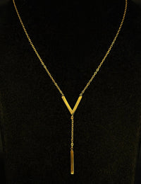 FO V-Drop Neckpiece – Gold
