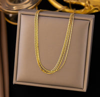 Multi Layer Chain Anti Tarnish Neckpiece