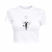 FO Celestial Balance Baby Tee – White