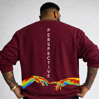 FO Perspective Back Printed Drop-Shoulder Sweatshirt - White