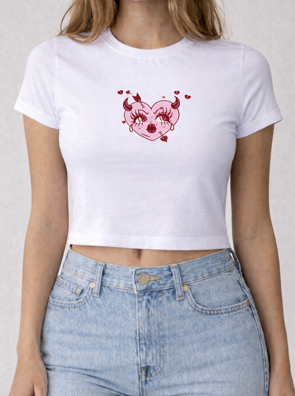 FO Heartbreaker Baby Tee – White