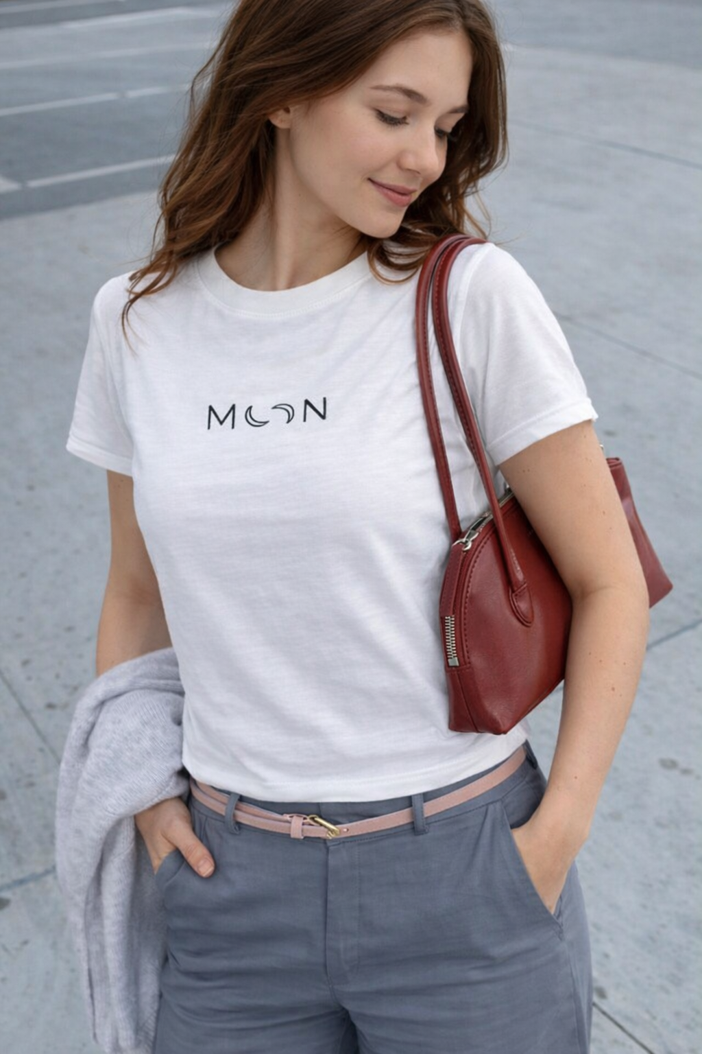 FO Moon Cropped Baby Tee