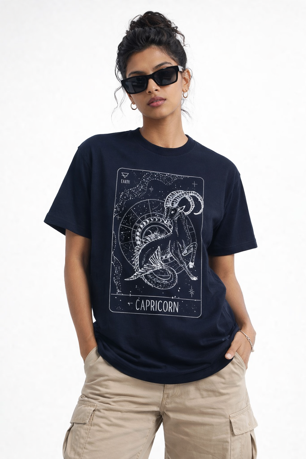 FO Capricorn Constellation Drop Shoulder Tee
