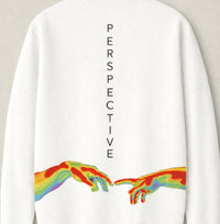 FO Perspective Back Printed Drop-Shoulder Sweatshirt - White