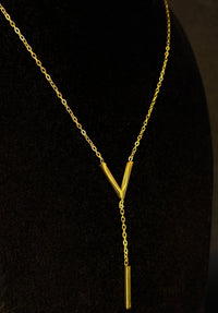 FO V-Drop Neckpiece – Gold