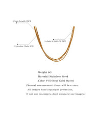 Multi Layer Chain Anti Tarnish Neckpiece
