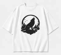Lunar Wolf Oversized Graphic T-Shirt