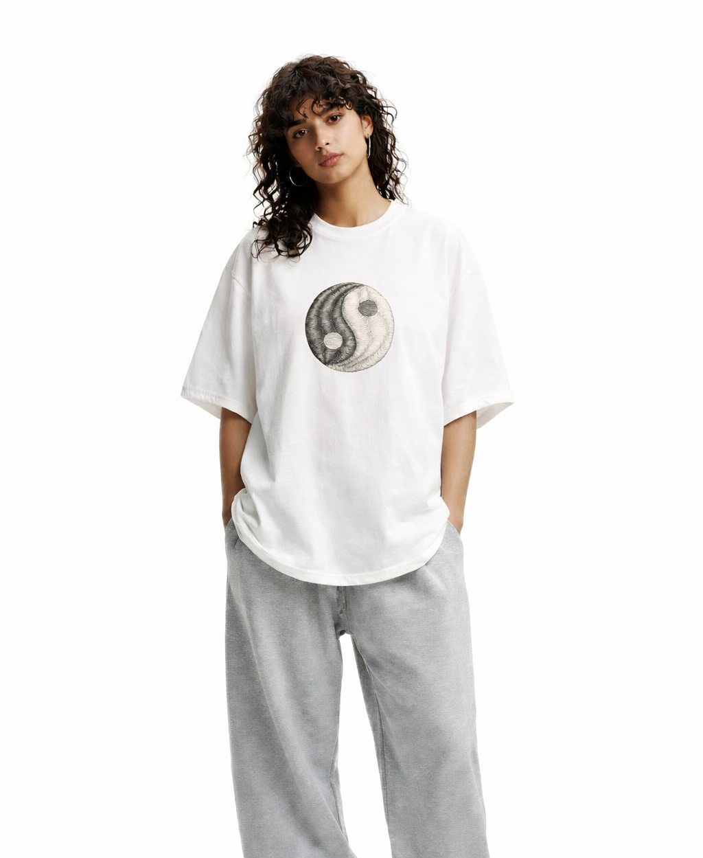 FO Balance Dropshoulder Tee - Ying Yang