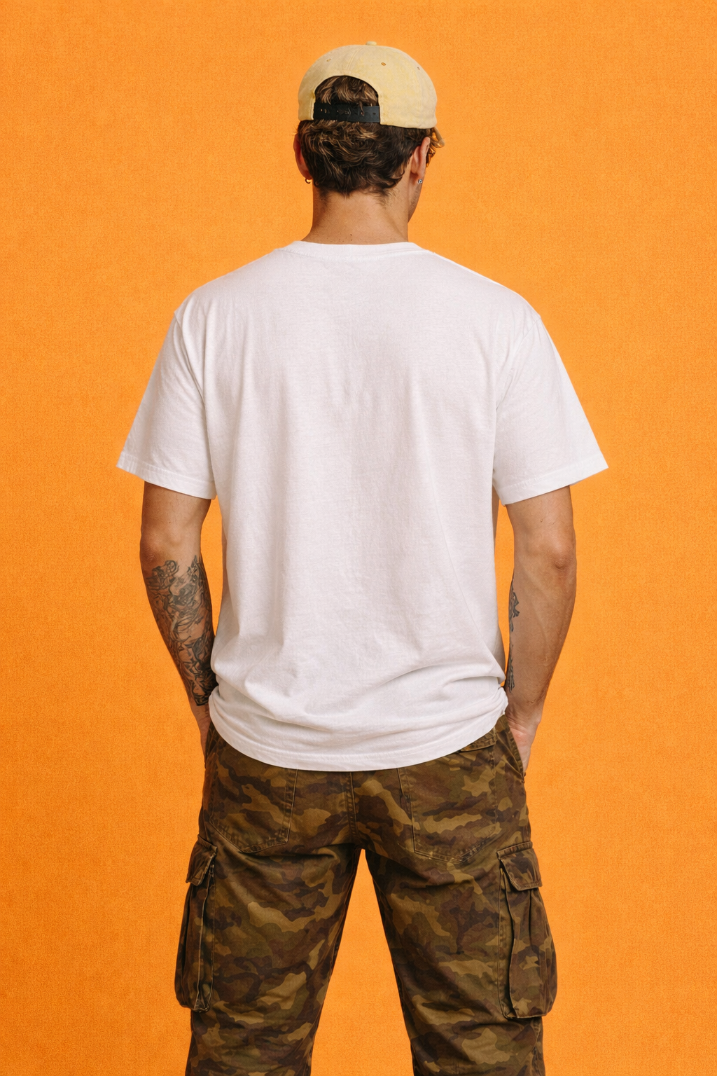 FO Say No To War Graphic Printed Oversized Tee - White