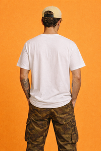 FO Say No To War Graphic Printed Oversized Tee - White