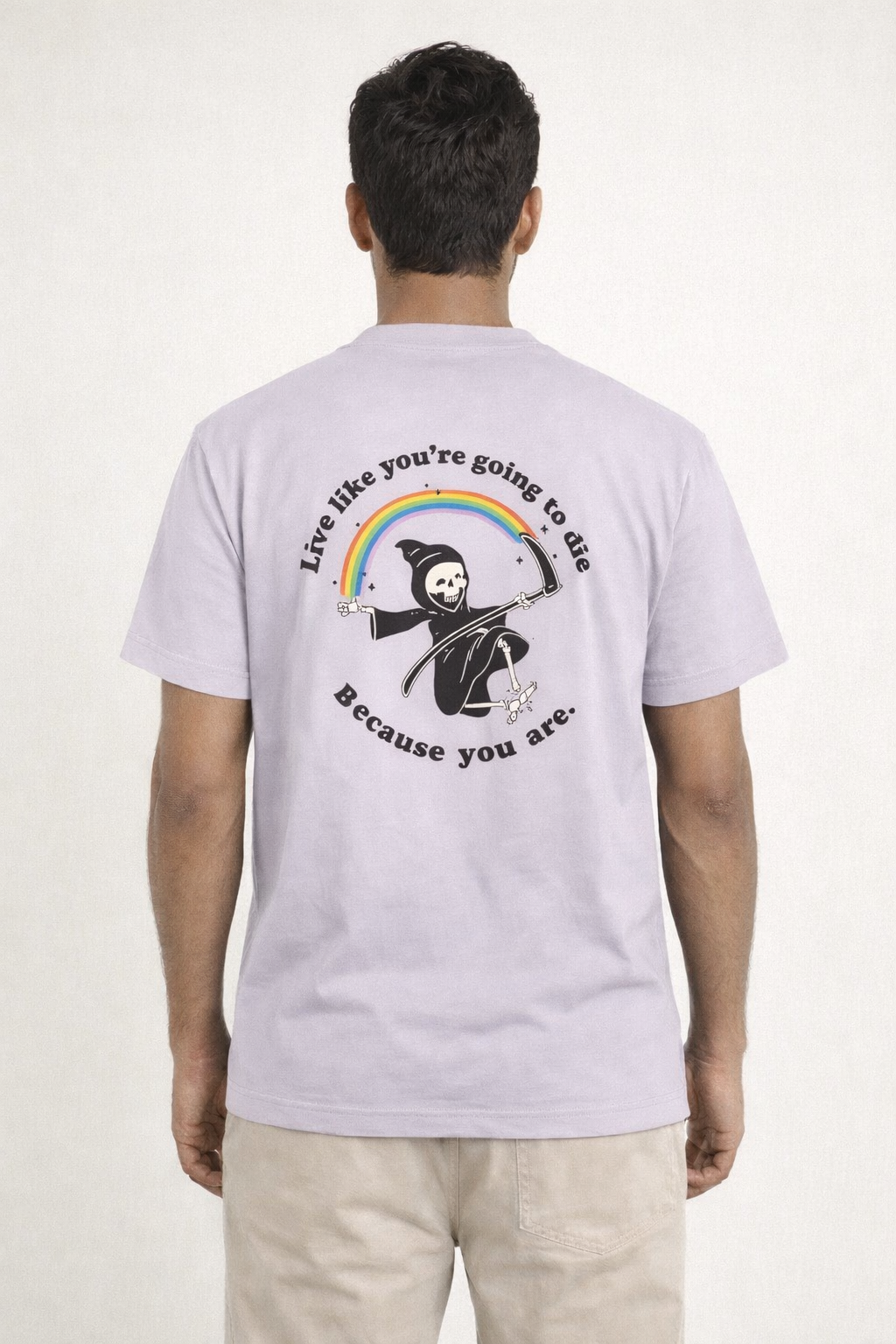 Grim Reaper Tee - Light Grey