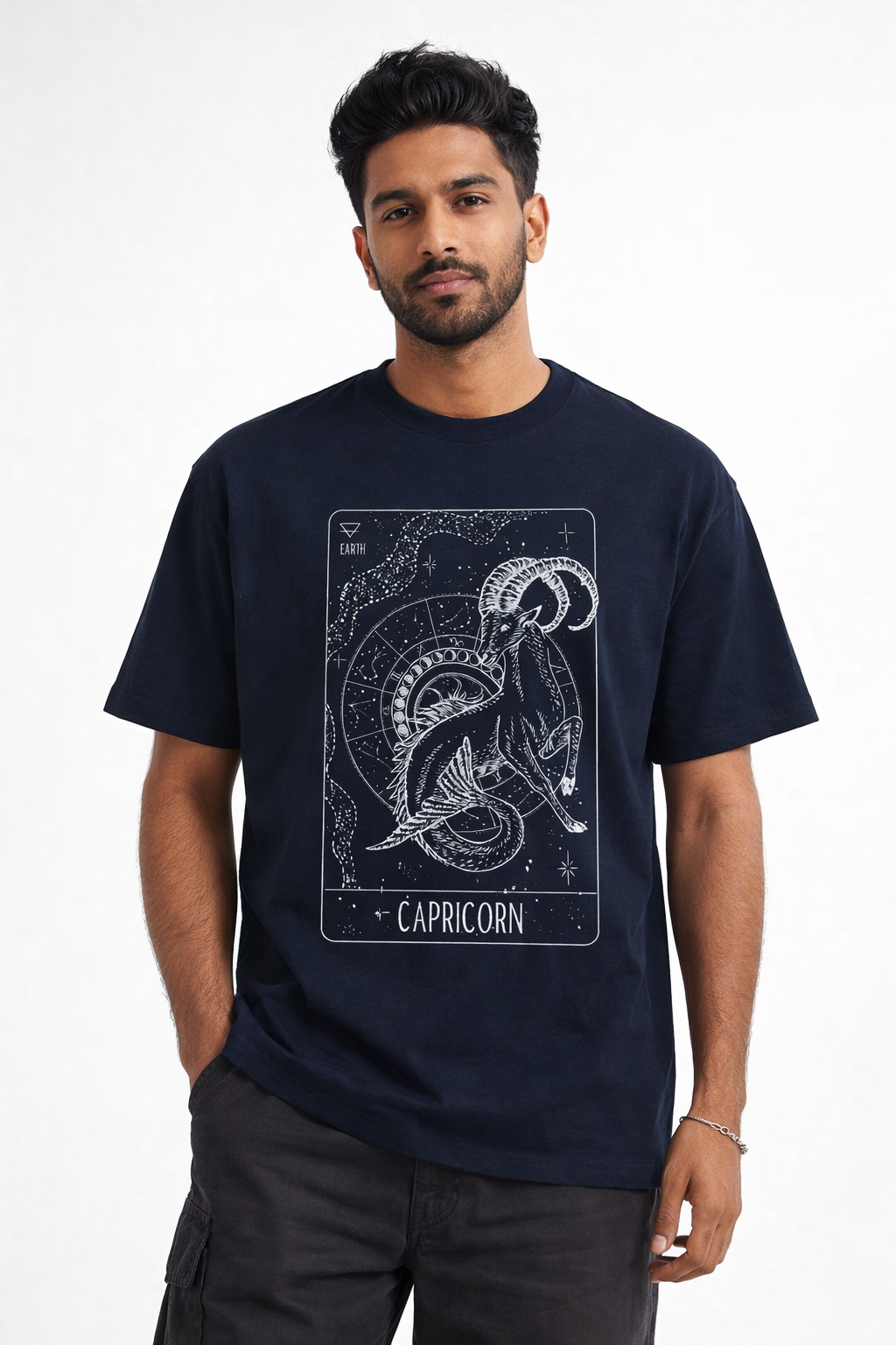 FO Capricorn Constellation Drop Shoulder Tee