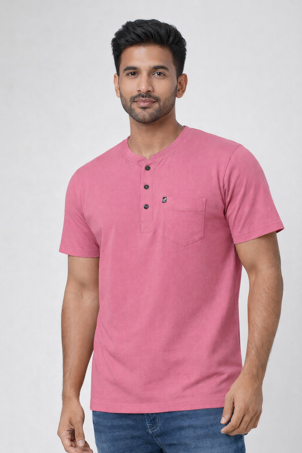 FO Essential Henley Collar Tshirt