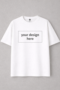 Custom Print Drop Shoulder Tee - Soft Cotton