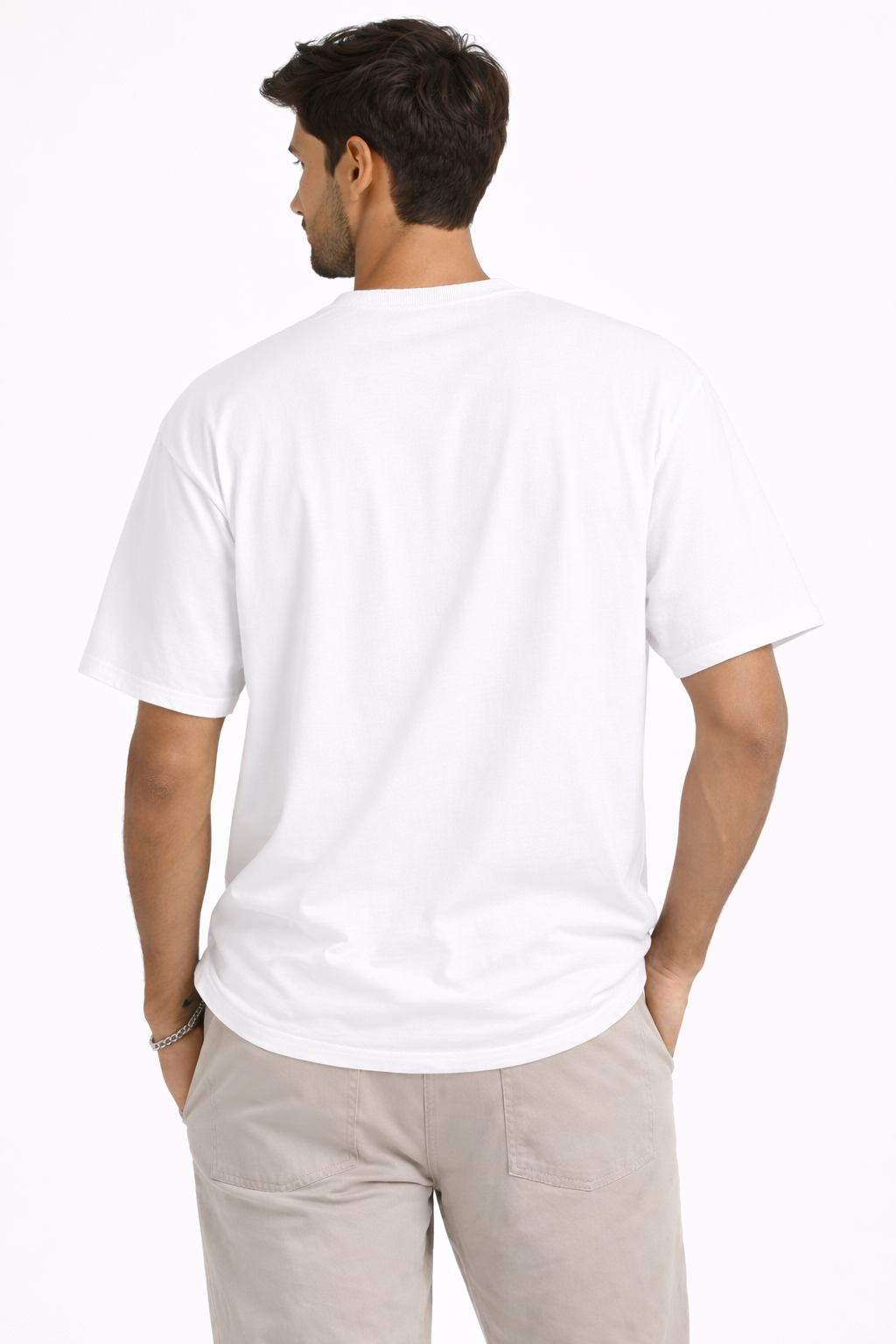 FO Make Love Drop-Shoulder Tee – White