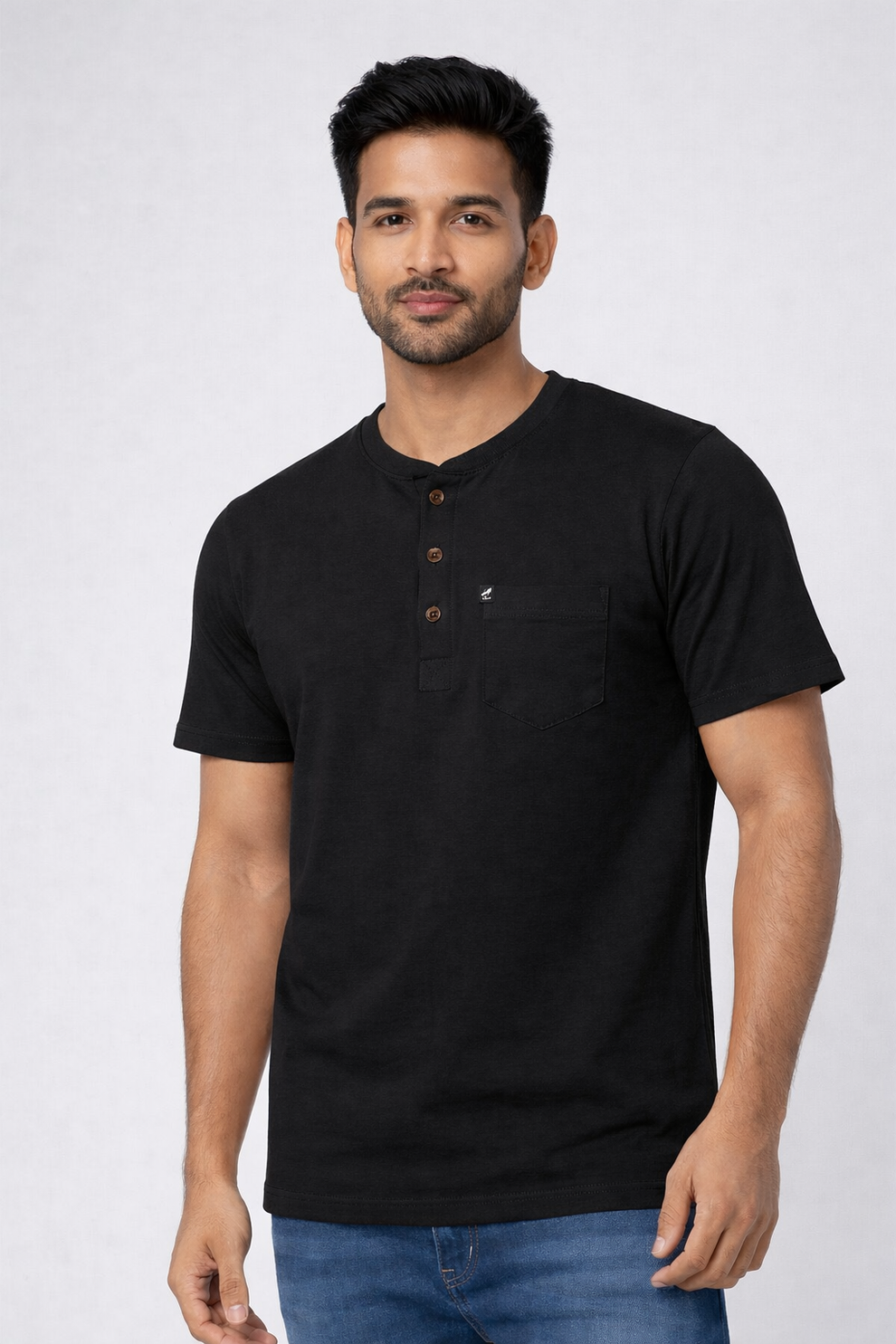 FO Essential Henley Collar Tshirt