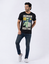 FO Alien Routine Cotton Printed Tshirt
