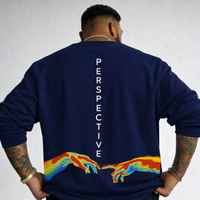 FO Perspective Back Printed Drop-Shoulder Sweatshirt - White