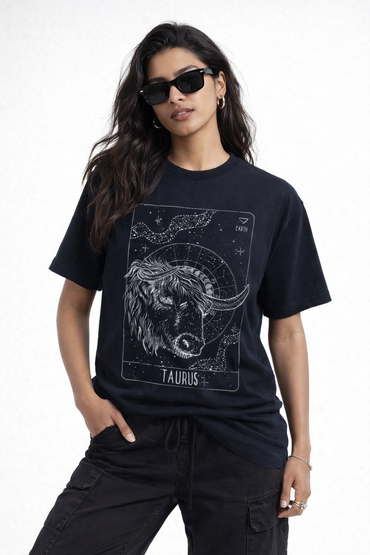 FO Taurus Constellation Drop Shoulder Tee