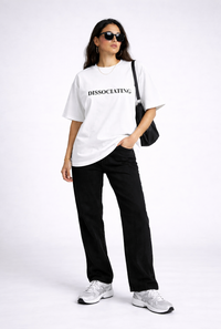 FO Dissociating drop-shoulder tee - White