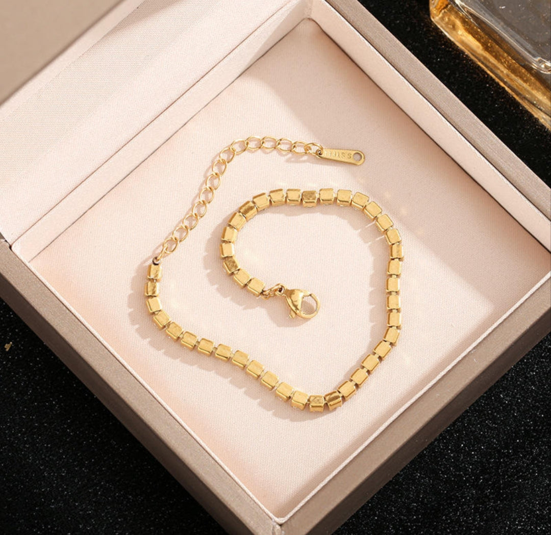 AD Zircon Anti Tarnish Tennis Bracelet
