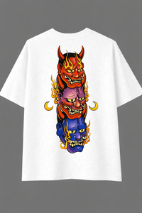 FO Triple Oni Fury Back Print Oversized Tee