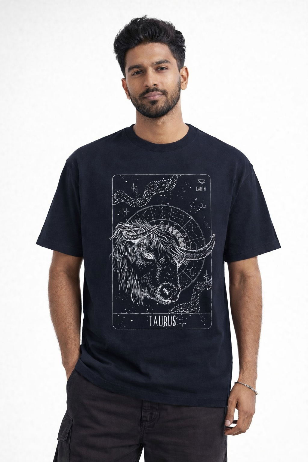 FO Taurus Constellation Drop Shoulder Tee