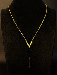 FO V-Drop Neckpiece – Gold
