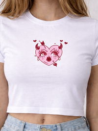 FO Heartbreaker Baby Tee – White