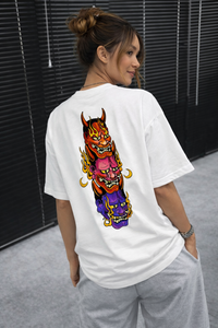 FO Triple Oni Fury Back Print Oversized Tee