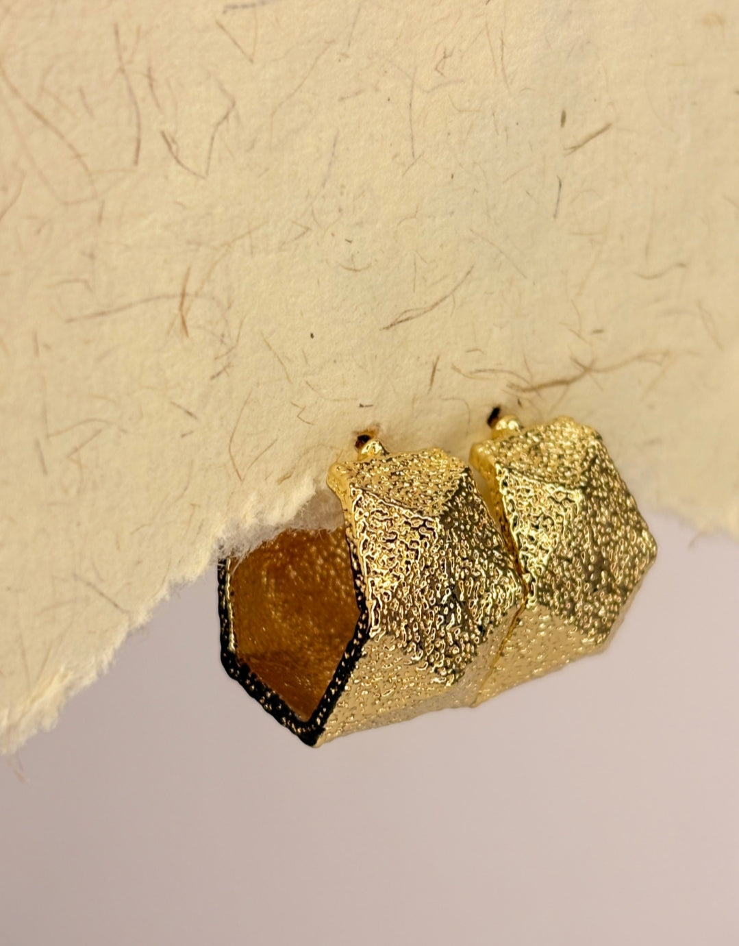 FO Matty Gilded Golden Anti Tarnish Hoops