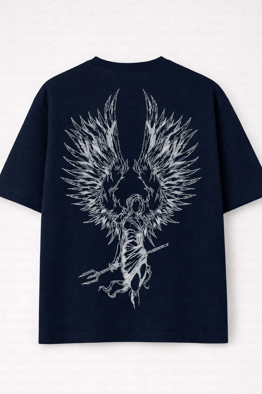 Fallen Halo 11:11 Drop Shoulder Tee- Dark Blue