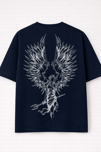 Fallen Halo 11:11 Drop Shoulder Tee- Dark Blue