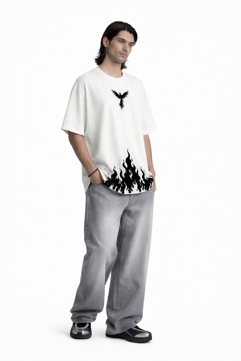 FO Rising Phoenix Drop-Shoulder Tee
