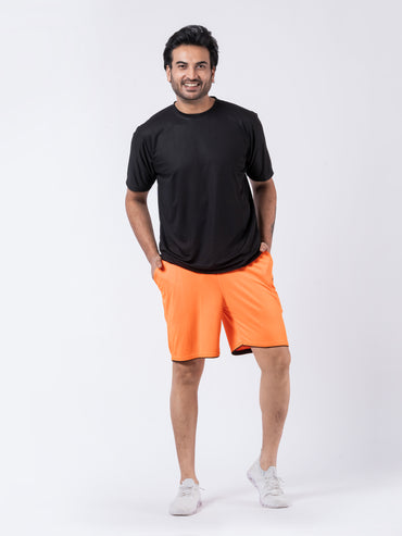 Orange Dryfit Active Shorts
