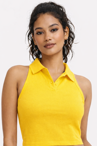 Yellow Sleeveless Top