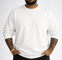 FO Perspective Back Printed Drop-Shoulder Sweatshirt - White