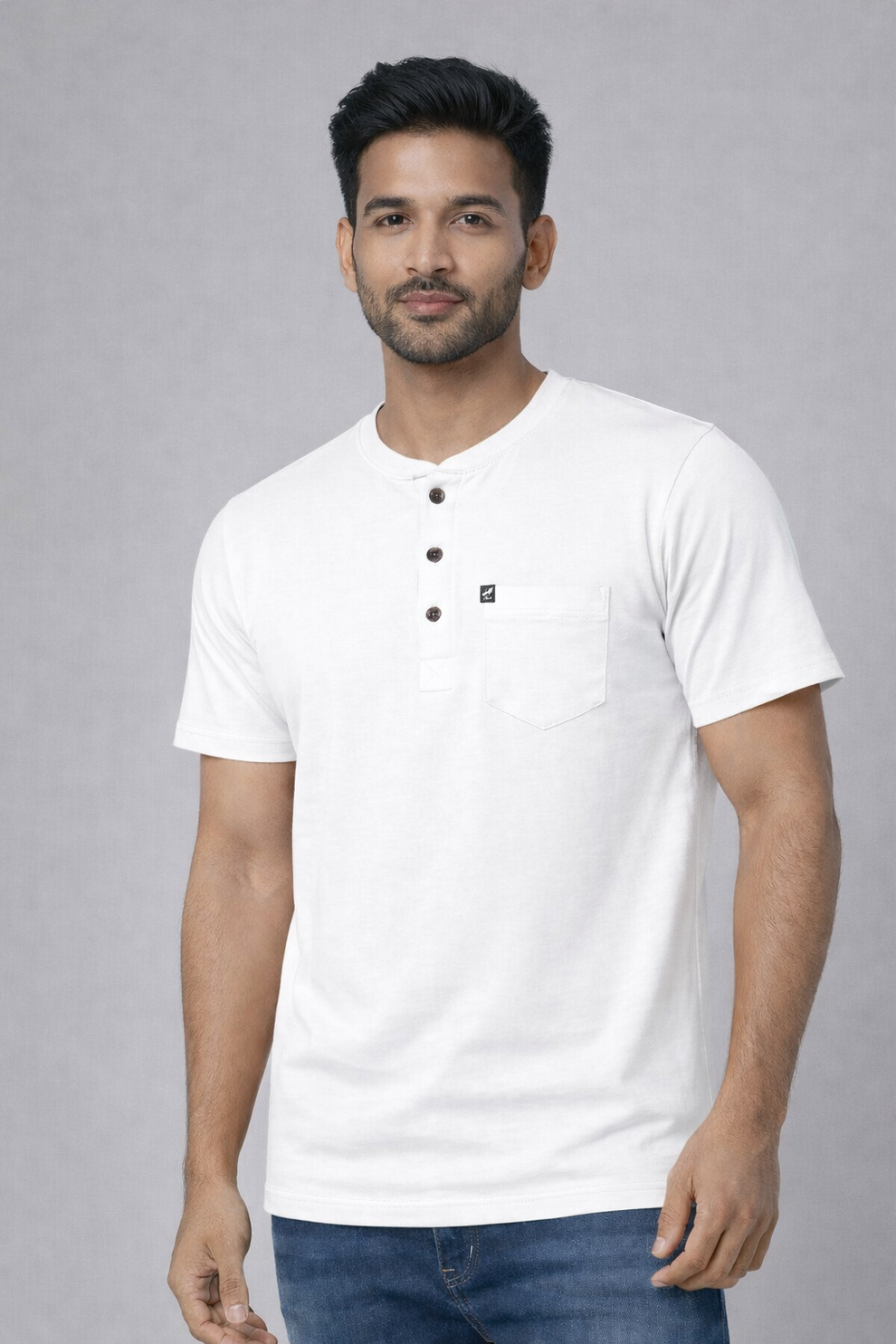 FO Essential Henley Collar Tshirt